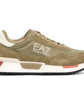 Ea7 Emporio Armani Baskets Vintage Martini Olive / Fog / Auburn / Pomegranate EU 46 Homme - Giorgio Armani - FashionsVida