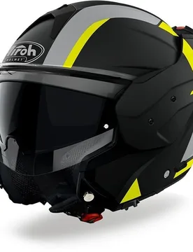 Casco Moto Modulare P/J MATHISSE Explorer Giallo Opaco taglia 2X - Airoh - FashionsVida