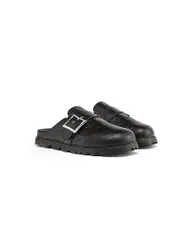 Lederschuh - Mules schwarz 39 damen