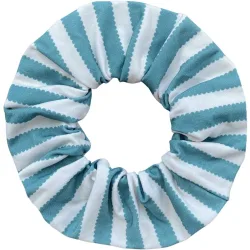 Coletero con estampado de rayas onduladas en azul verdoso y