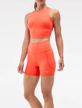 Women's Elaro 5" Bike Shorts in Bell Pepper, Size Medium - HOKA - FashionsVida