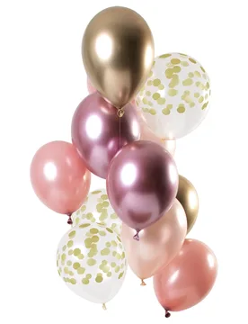 Latexballons Roségold und Gold 33 cm - FOLAT BV - FashionsVida