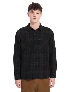 Camicia A Maniche Lunghe Hunkstone Cacao S - Volcom - FashionsVida