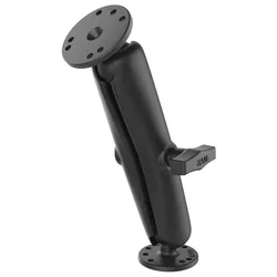 C Size Long Two Round Plate Double Ball Mount Black One Size unisex