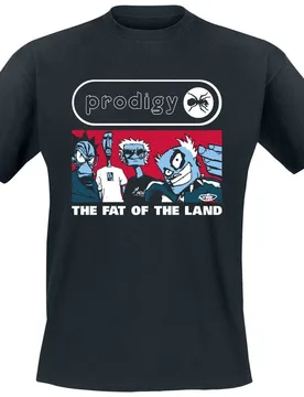 T-Shirt - The Fat Of The Land - S bis 5XL - für Männer - Größe 4XL - schwarz - Lizenziertes Merchandise! - Männer - male - The Prodigy - FashionsVida