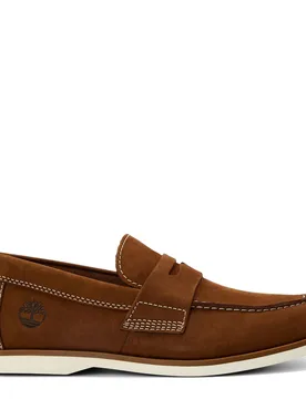 Mens Classic Boat Shoe Moc Toe Flats In Saddle - Brown - Size Uk 6.5 - Timberland - FashionsVida