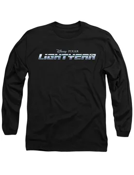 Unisex Lightyear Logo Long Sleeve T-Shirt, Black Size: 2XL - Black - Size: 2XL - Disney - FashionsVida
