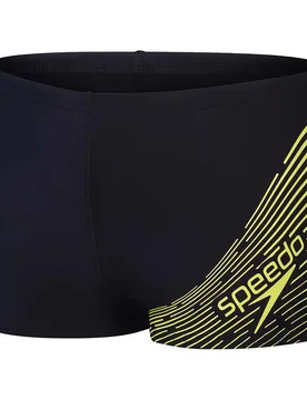 Medley Logo Swimming Boxer Black / Lemon Drizzle 15-16 Years Boys - Speedo - FashionsVida