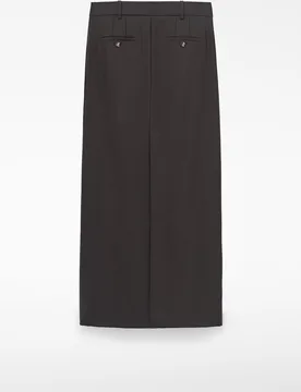 Falda sastre larga con lana merino - Adolfo Dominguez - FashionsVida