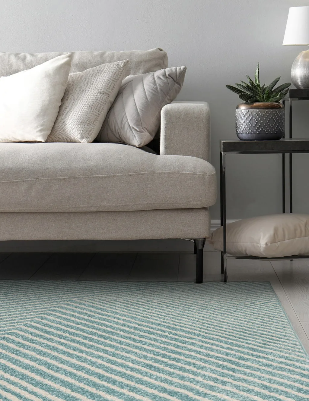 Asiatic Muse Cross Rug Blue - Asiatic - FashionsVida