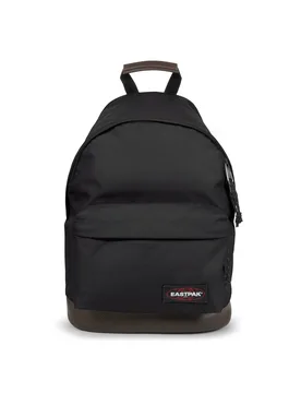 Sac à Dos Étudiant Vintage Wyoming 24L Base Renforcée en Cuir, Résistant Black black Moyen unisex - Eastpak - FashionsVida