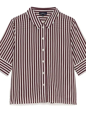 Camisa de mujer con manga corta - Caroll - FashionsVida