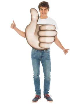 Emoji-Kostüm Daumen hoch Faschingskostüm beige - CHAKS - FashionsVida