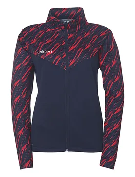 Veste De Survêtement Progressive 28 Poly Navy Blue / Red L - Uhlsport - FashionsVida