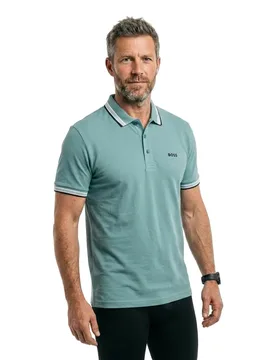 Polo à Manches Courtes Paddy 10241663 Green Turquoise / Aqua XS - BOSS - FashionsVida