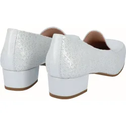Zapatos de salón de mujer de piel flores