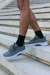 Axel Mens Active Trainers - Grey - Grey - Size: 8