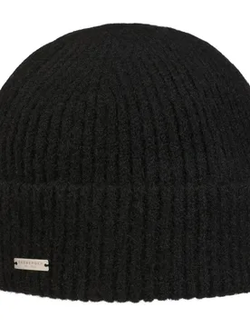 Valarena Beanie Hat with Cuff by - black - Damen - Size: One Size - Seeberger - FashionsVida