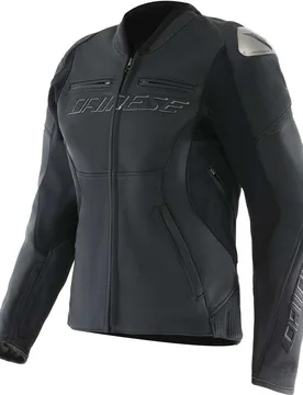 Giubbotto Moto Donna in Pelle RACING 5 WMN Nero Nero taglia 42 - Dainese - FashionsVida