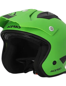 Casco Moto Jet Aria 2206 Verde taglia S - Acerbis - FashionsVida