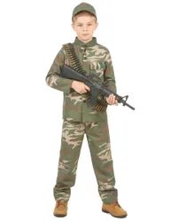Tapferer Soldat Kinderkostüm camouflage