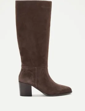 Bota tacón, esencial serraje - Latouche - FashionsVida