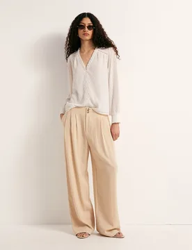 Sfera - Blusa plumeti botones - Sfera - FashionsVida