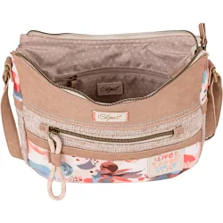 Bolso bandolera leyre con costuras reforzadas