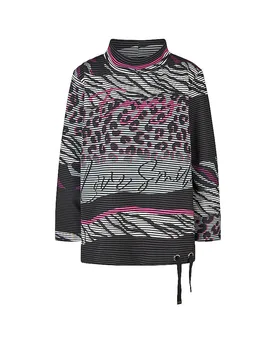 T-shirt à manches longues noir 50 - Doris Streich - FashionsVida