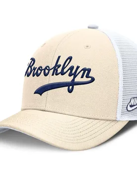 Casquette De Camionneur Mlb Dri-fit Rise Structured Brooklyn Dodgers Natural / White SP / White M-L unisex - Nike - FashionsVida