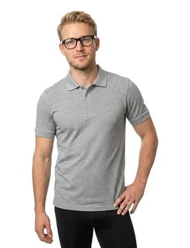 Polo à Manches Courtes Crossover 20183 Grey-Flecked M - MASCOT - FashionsVida