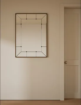 Eliza Rectangular Wall Mirror Gold - M&S - FashionsVida