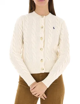 Cardigan misto lana POLO AVORIO L - Ralph Lauren - FashionsVida