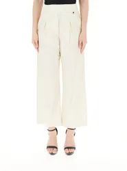 Pantalone in taffetà BIANCO L