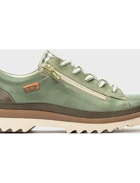 Zapatillas de mujer de piel con plantilla memory foam extraí­ble - Pikolinos - FashionsVida