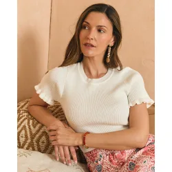 Top de punto de mujer
