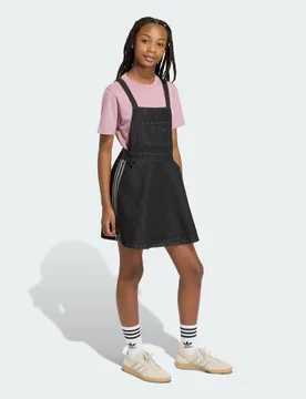 ABITO SALOPETTE IN DENIM DUNGAREES 13-14A True Black Denim - Adidas - FashionsVida