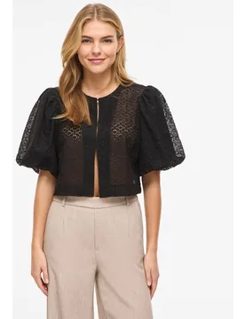 Chaqueta bolero de mujer de encaje - Vila - FashionsVida