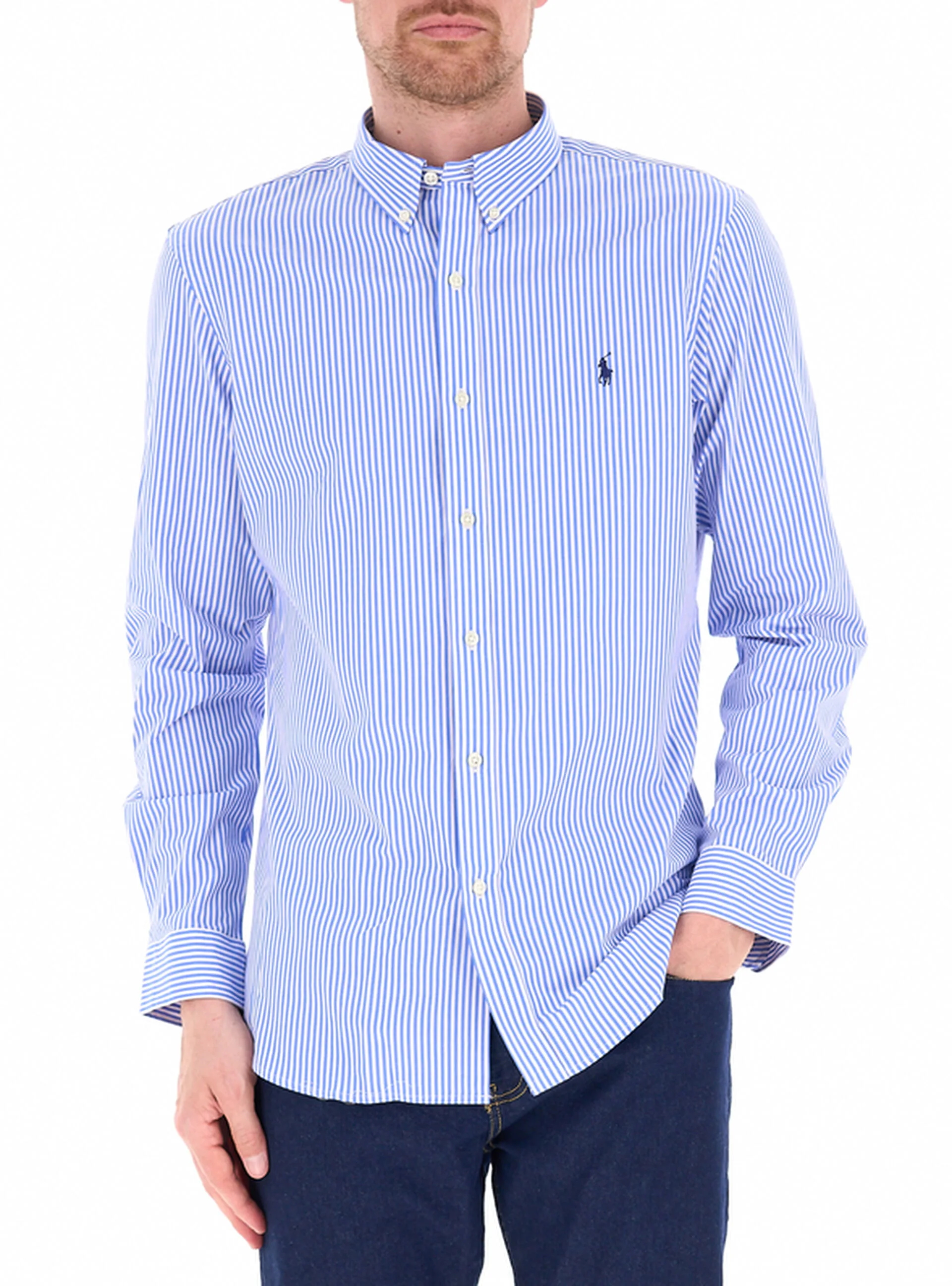 Camicia maniche lunghe POLO AZZURRO S - Ralph Lauren - FashionsVida