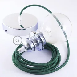 Cables Lampe Suspendue Pendel Pour Abat-jour Rm21 2 M Dark Green / Chrome Plated One Size