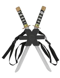 Ninja-Schwerter Samurai-Schwerter mit Träger 55cm grau-schwarz-rot