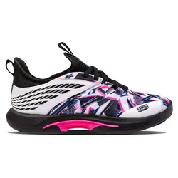 Speedtrac Padel Shoes White / Black / Neon Pink UK 9