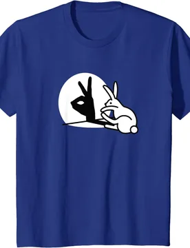 Funny Rabbit Hand Shadow Puppets Bunny OK Figure Pop Art T-Shirt for Men Women Girls Boys Graphic T Shirts Cotton Soft Tees - Aliexpress - FashionsVida