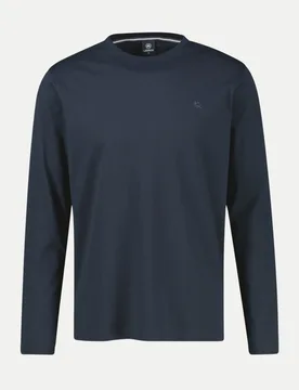 Lerros Basic Langarmshirt Blau XL - Lerros - FashionsVida