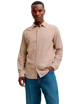 Chemise à Manches Longues Field Melange Oatmeal L - Jack & jones - FashionsVida