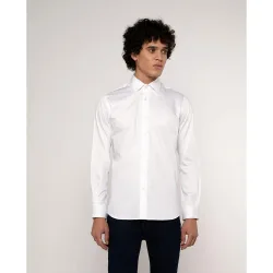 Camisa de hombre regular lisa en