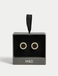 M&S Circular Cufflinks Silver male
