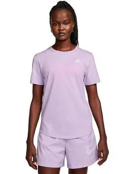 T-Shirt T-Shirt Sportswear Club Essentials Violet Eu S;Eu L Male - Nike - FashionsVida
