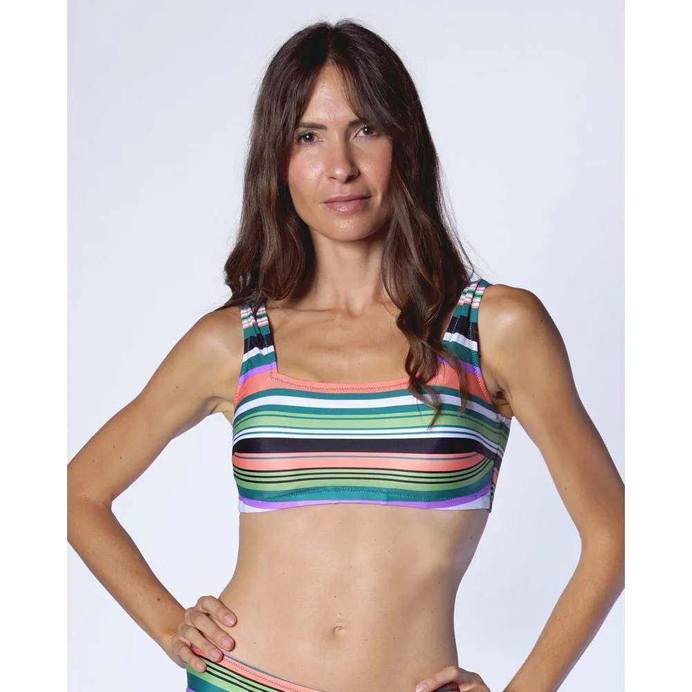 Top de bikini mastectomía rayas - Venus - FashionsVida