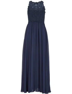 High-closed-Abendkleid mit floraler female - 36 - FashionsVida
